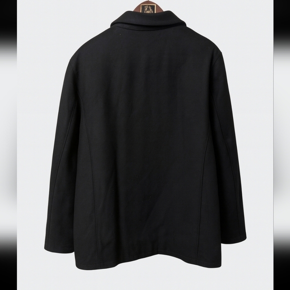 Perry Ellis Portfolio Wool Blend Black Jacket – Size Large - Picture 4 of 5